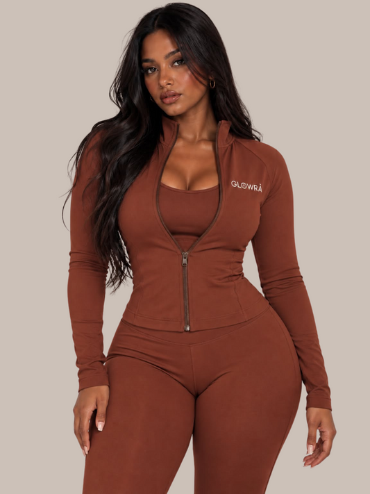 AAA ~ Delicate Jacket- TERRACOTTA BROWN